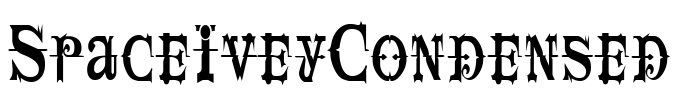 SpaceIveyCondensed Font Image