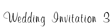 Wedding Invitation 3