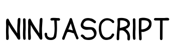 Ninjascript Font Image