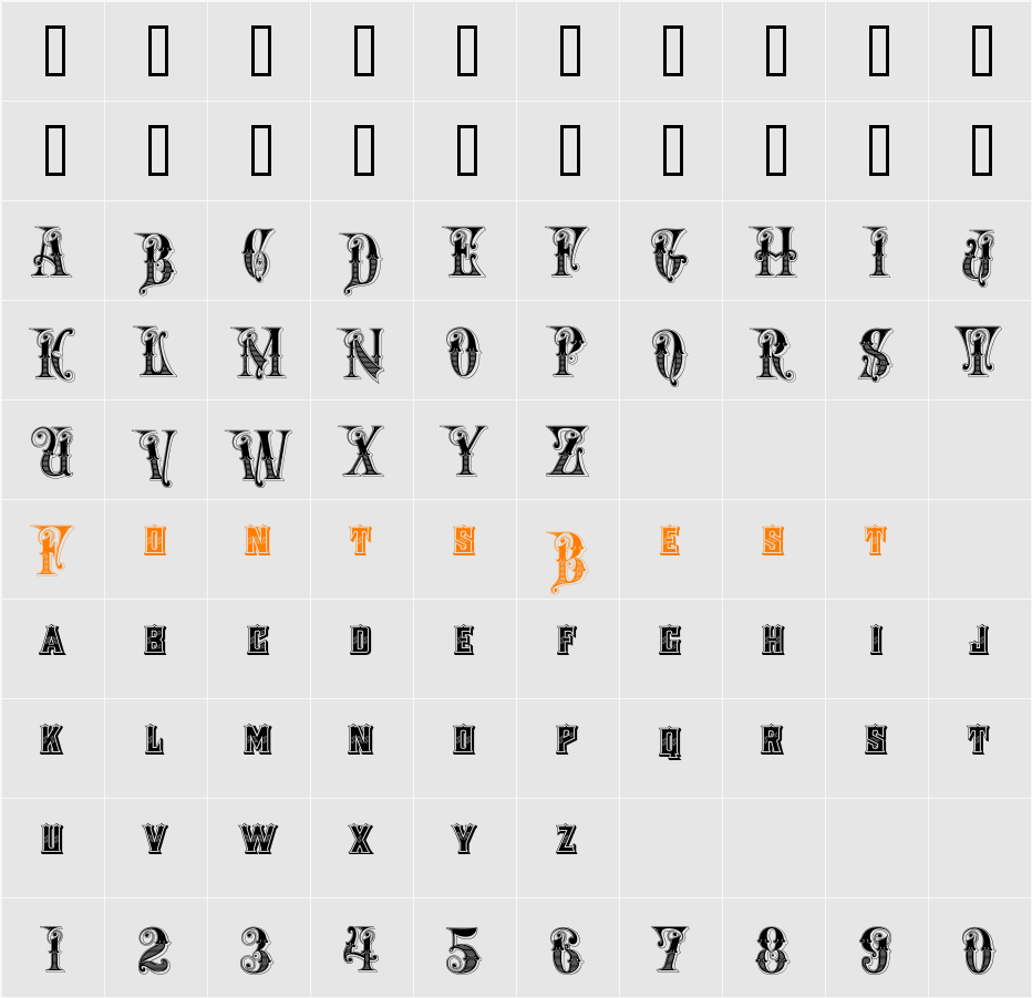 Rough Riders Character Map