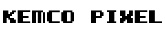 Kemco Pixel Font Image