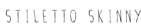 Stiletto Skinny Font Image