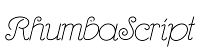 RhumbaScript Font Image
