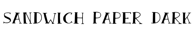 Sandwich Paper Dark Font Image