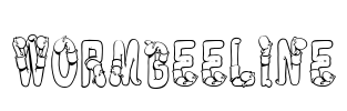 WormBeeline Font Image