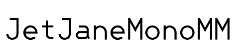 JetJaneMonoMM Font Image