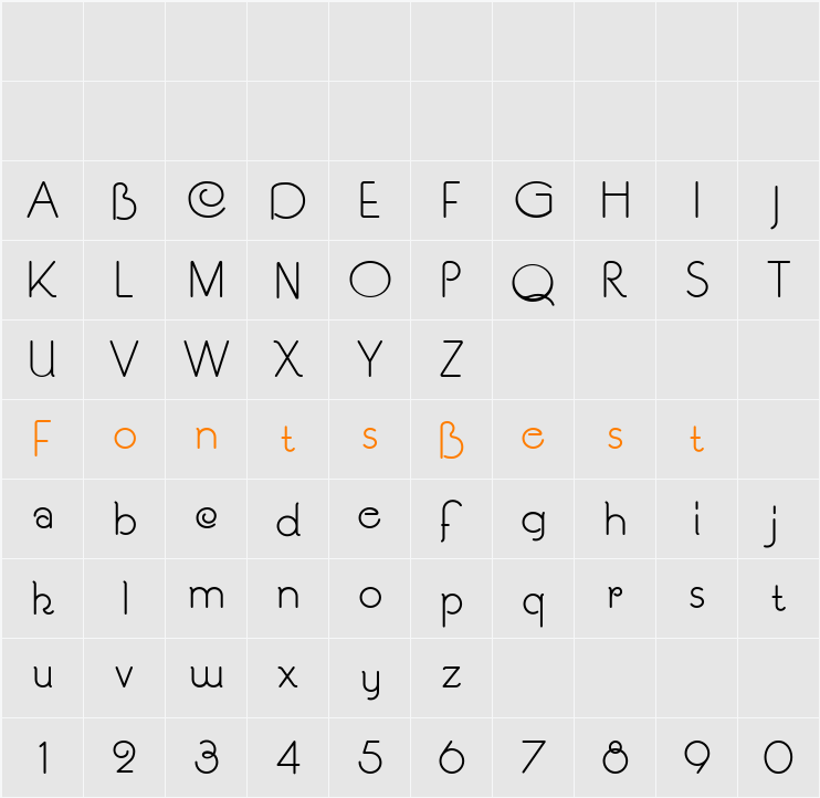Souci Sans NF Character Map