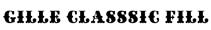 Gille Classsic Fill Font Image