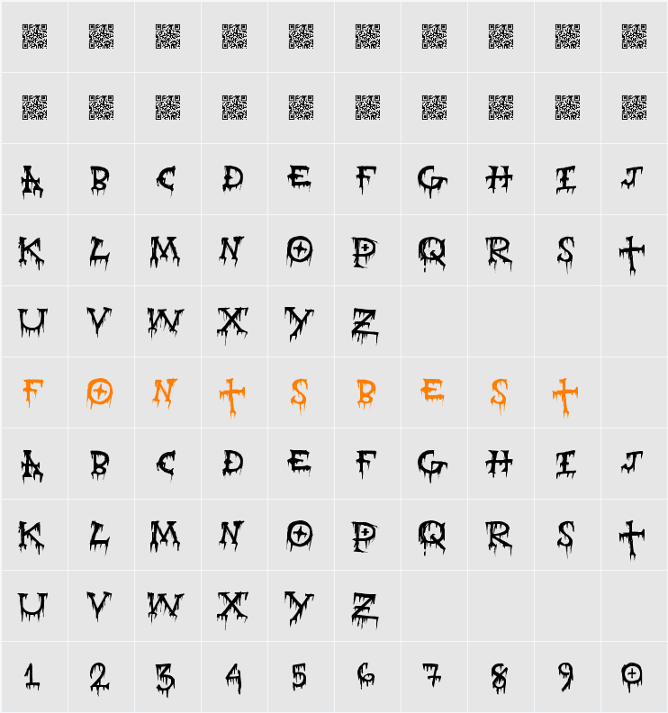 GravePain Character Map