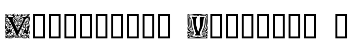 Ornamental Initials V Font Image