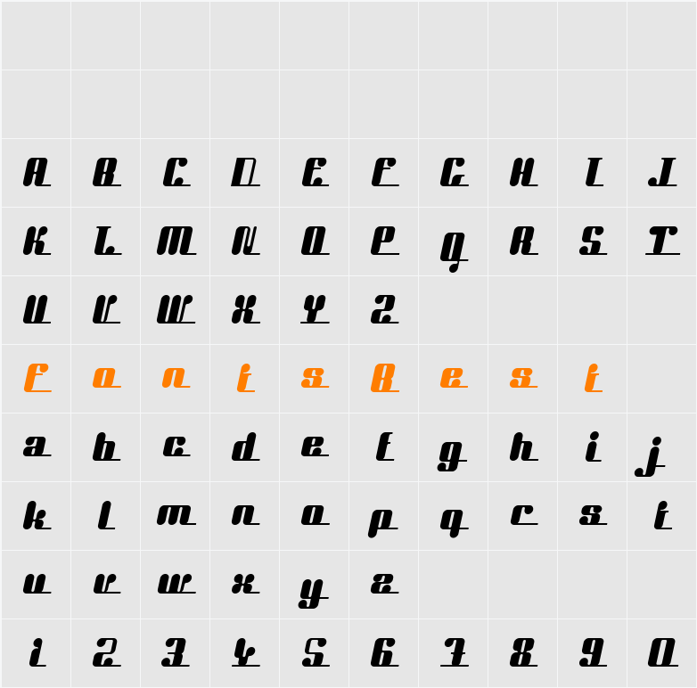 UniteTogetherICG Character Map