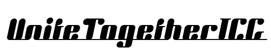 UniteTogetherICG Font Image