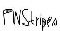 PWStripes Font Image