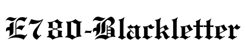 E780-Blackletter