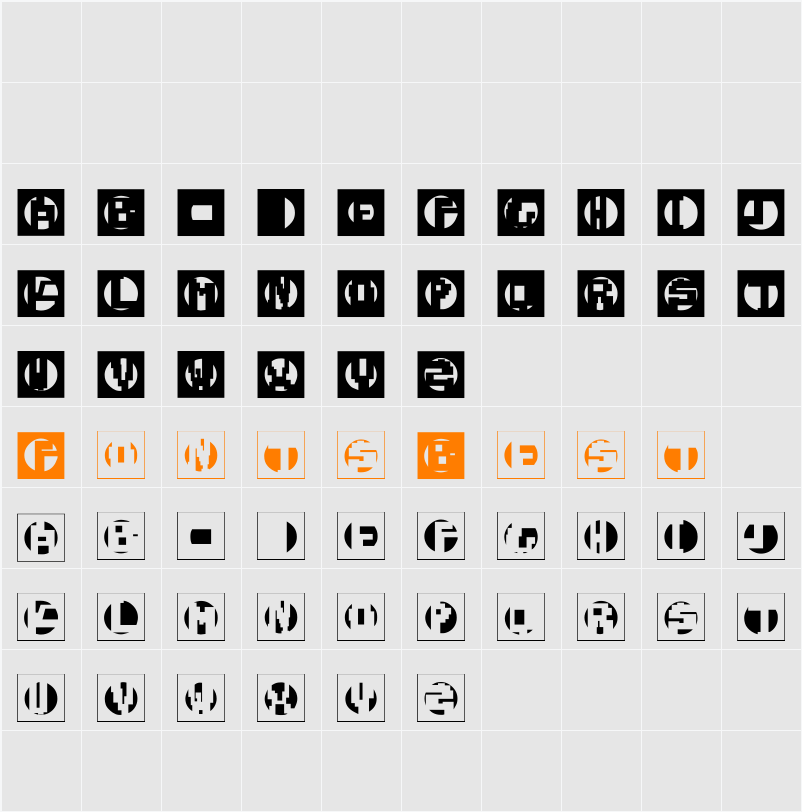 TechnoMK Character Map