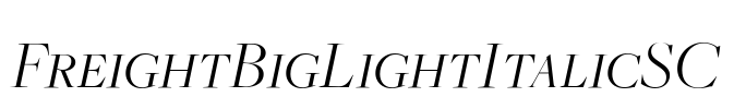 FreightBigLightItalicSC