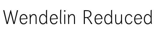 Wendelin Reduced Font Image