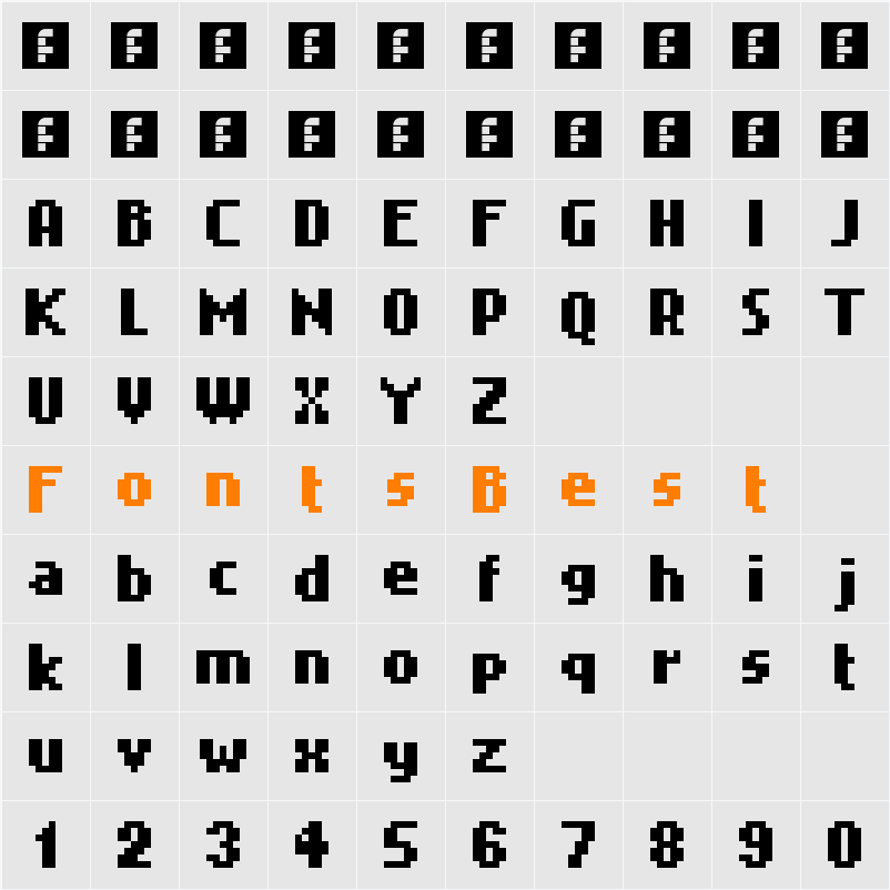 Snakebold Character Map