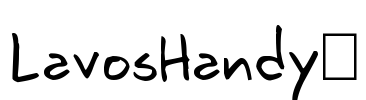 LavosHandy™ Font Image