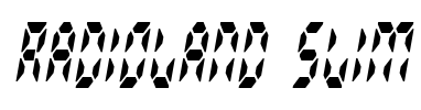 Radioland Slim Font Image