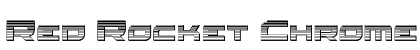 Red Rocket Chrome Font Image