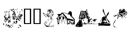 P22Monet Font Image
