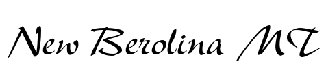 New Berolina MT Font Image