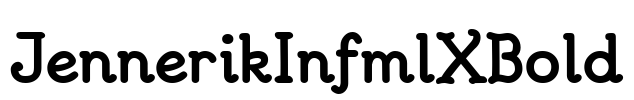 JennerikInfmlXBold Font Image