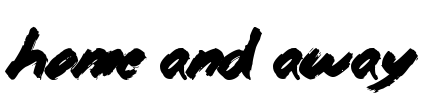Home and Away Font Image
