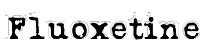 Fluoxetine Font Image