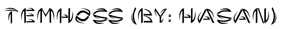 TEMHOSS (By: HAsAN) Font Image