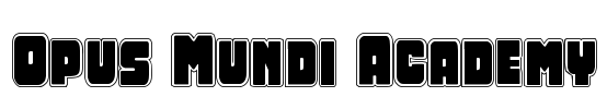 Opus Mundi Academy Font Image