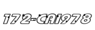 172-CAI978 Font Image