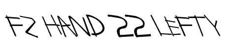FZ HAND 22 LEFTY Font Image
