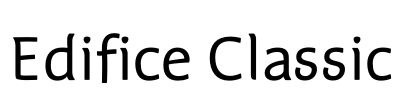 Edifice Classic Font Image