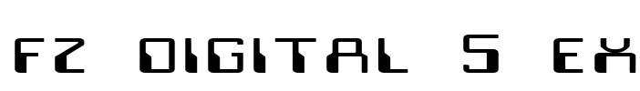 FZ DIGITAL 5 EX Font Image