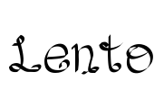 Lento Font Image