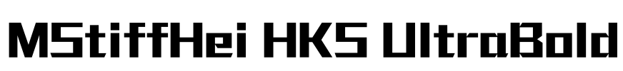 MStiffHei HKS UltraBold
