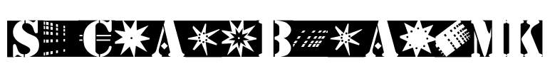 StencilBricksMK Font Image
