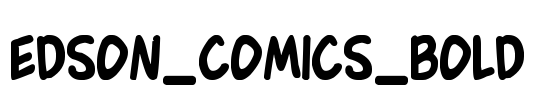 Edson_Comics_Bold Font Image
