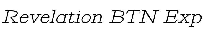 Revelation BTN Exp Font Image