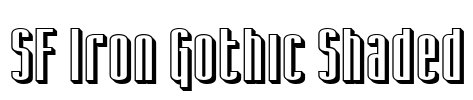 SF Iron Gothic Shaded
