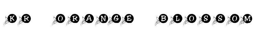 KR Orange Blossom Font Image