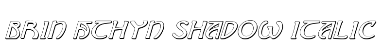 Brin Athyn Shadow Italic Font Image