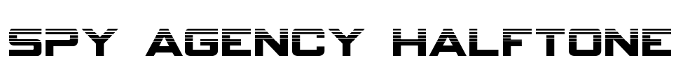 Spy Agency Halftone Font Image