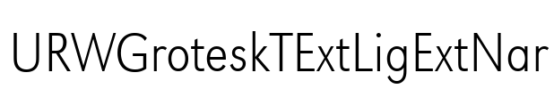 URWGroteskTExtLigExtNar