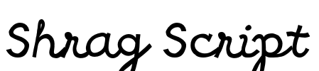 Shrag Script Font Image