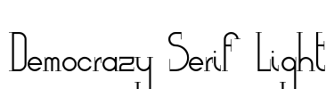Democrazy Serif Light
