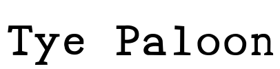 Tye Paloon Font Image