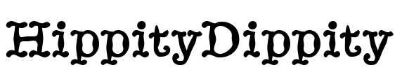 HippityDippity Font Image